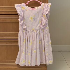 OshKosh B'gosh Floral Ruffle Dress - Lavender and Yellow
